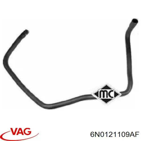Compre 6N0121109AF VAG Mangueira (cano derivado) inferior do radiador de esfriamento