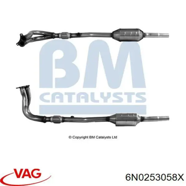 Compre 6N0253058X VAG Convertidor - catalisador