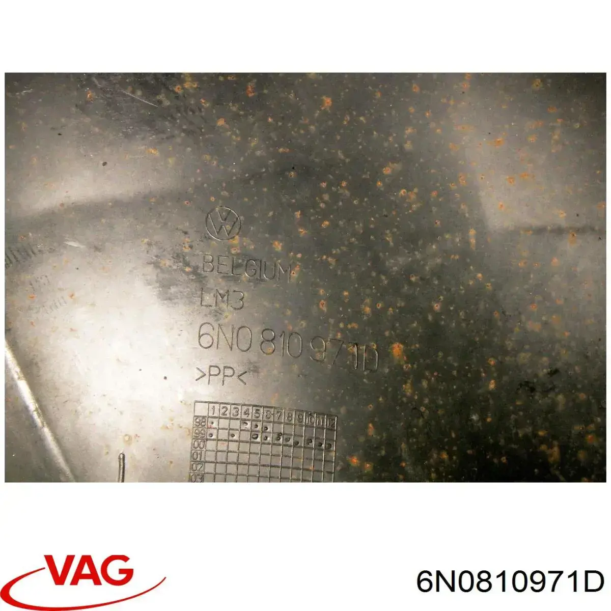 Guarda-barras do pára-lama traseiro esquerdo VAG 6N0810971D preço, a partir de 73,88 USD
