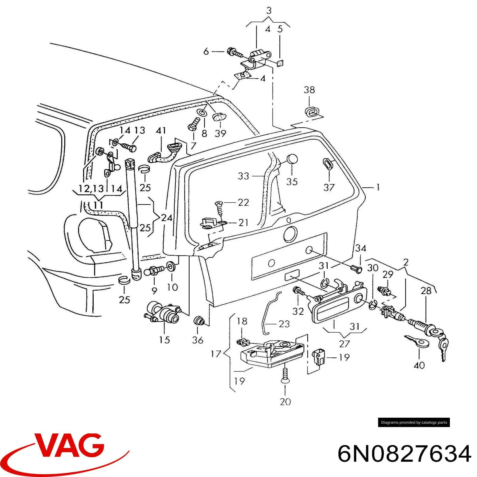  VAG 6N0827634 preço, a partir de 56,55 USD