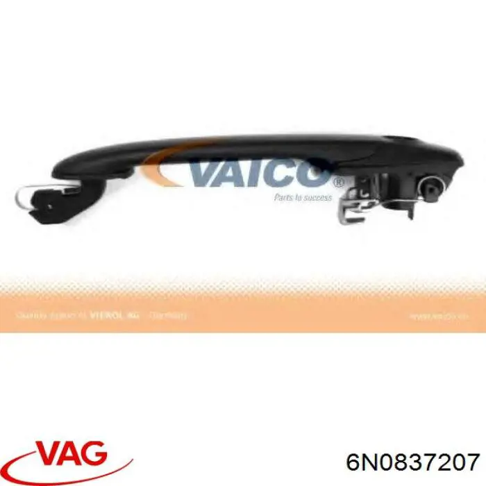Maçaneta dianteira esquerda externa da porta VAG 6K0837207A preço, a partir de 16,83 USD