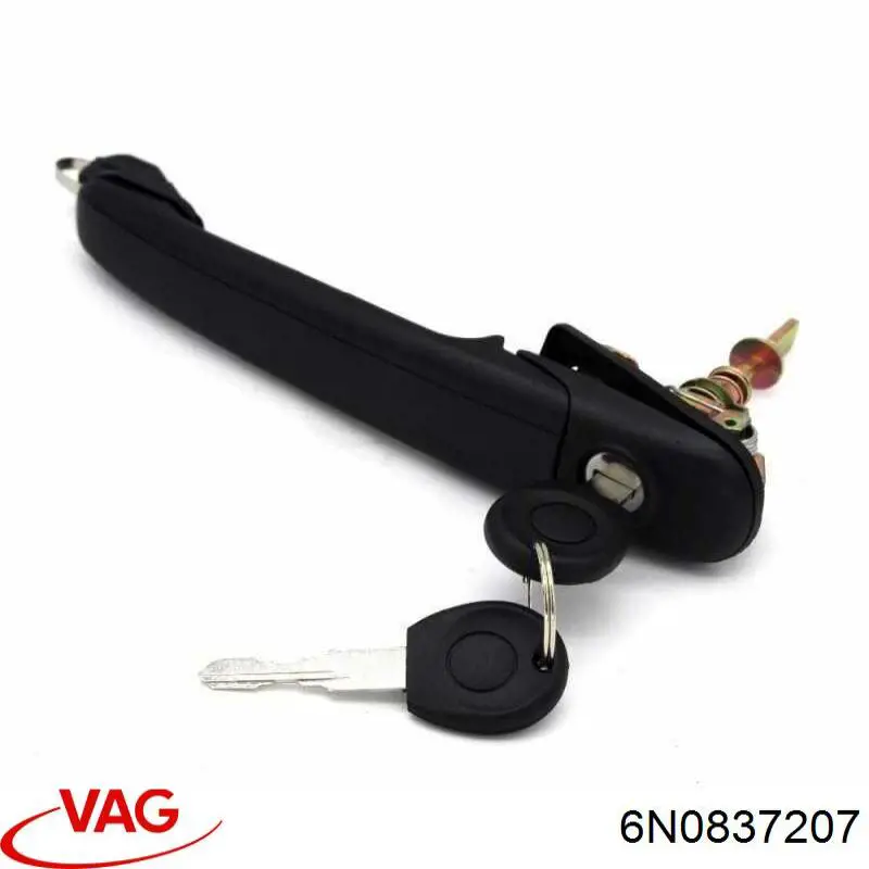 Compre 6N0837207 VAG Maçaneta dianteira esquerda externa da porta