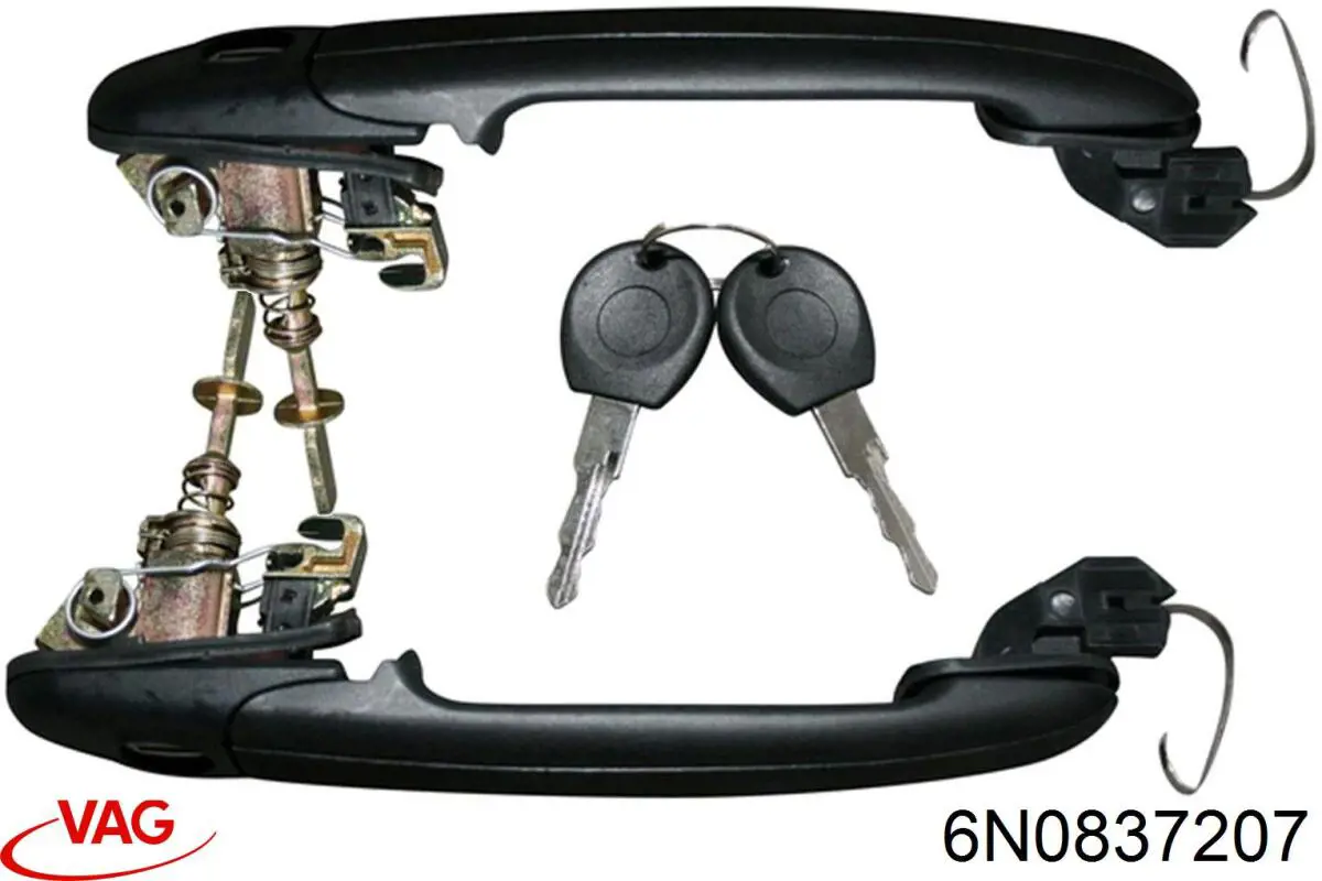 Compre 6K0837207A VAG Maçaneta dianteira esquerda externa da porta