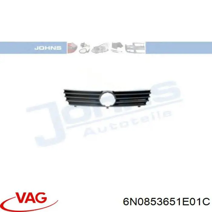 Compre 6N0853651E01C VAG Grelha do radiador