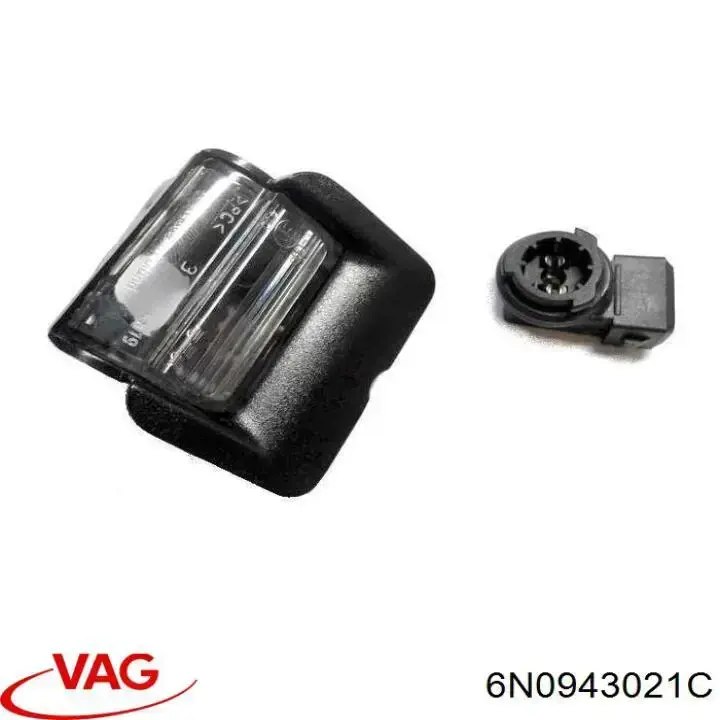 6N0943121 VAG Lanterna da luz de fundo de matrícula traseira