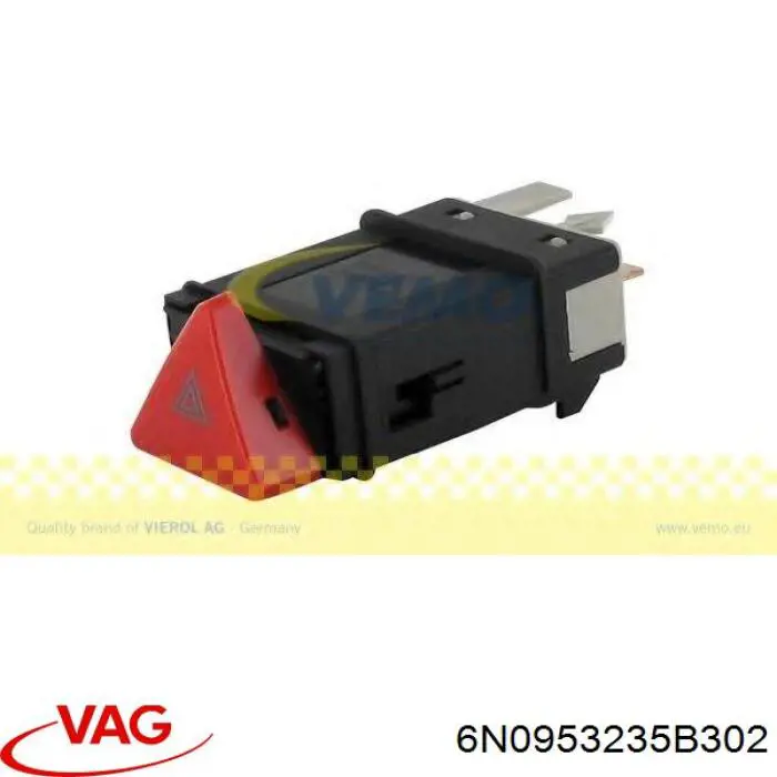 Compre 6N0953235B302 VAG Botão de ativação do sinal de emergência