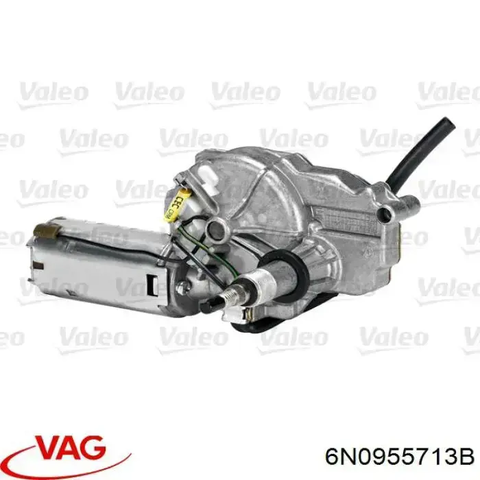 6N0955713B VAG Motor de limpador pára-brisas de vidro traseiro