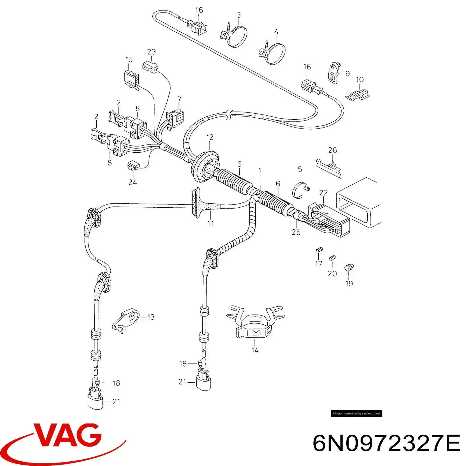  VAG 6N0972327E preço, a partir de 9,69 USD