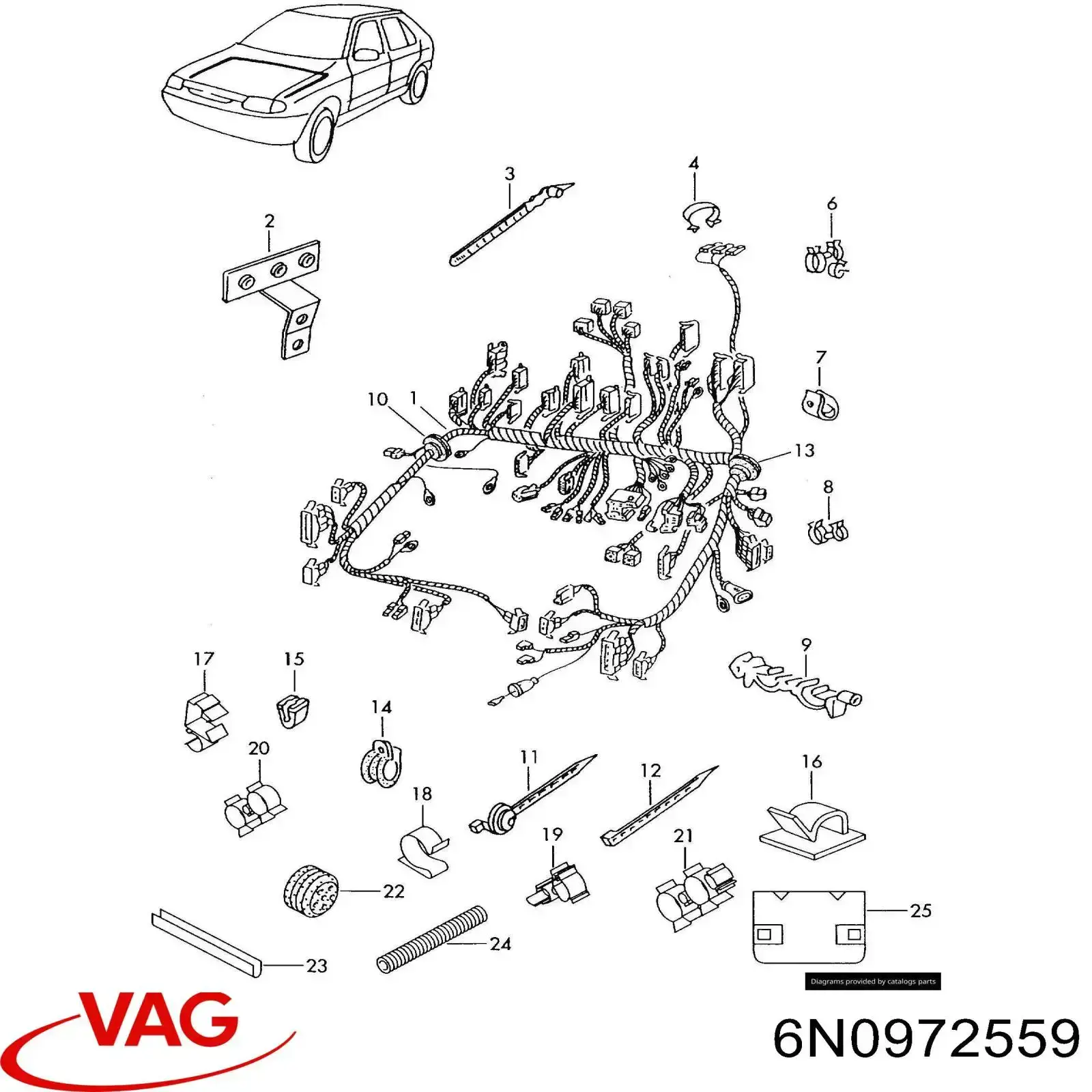  VAG 6N0972559 preço, a partir de 8,21 USD