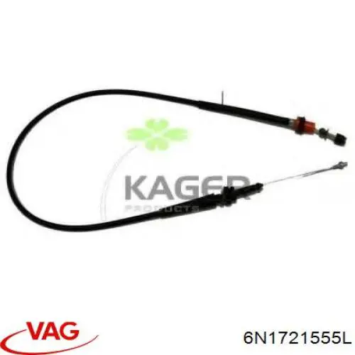 Compre 6N1721555L VAG Cabo/pedal de gás (de acelerador)