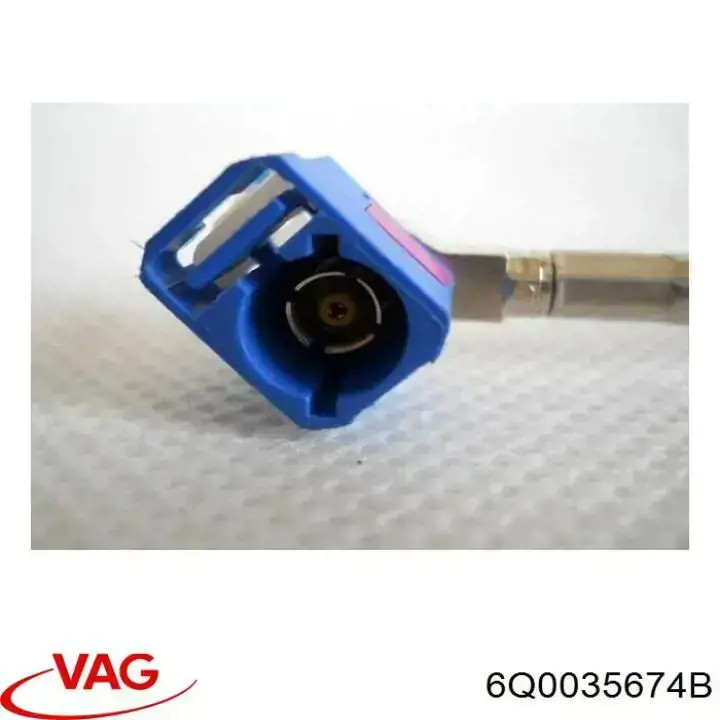 6Q0035674B VAG Cabo de antena de aparelhagem de som