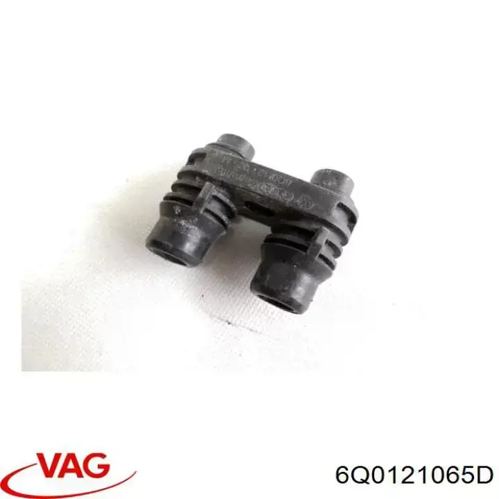 6Q0121065H VAG Tubo de ligação de mangueiras de forno no painel de motor