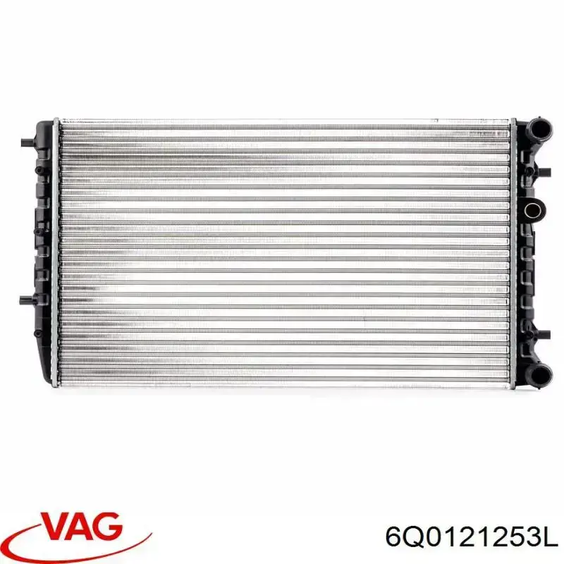 Radiador de esfriamento de motor 6Q0121253L VAG