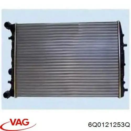 6Q0121253Q VAG Radiador de esfriamento de motor