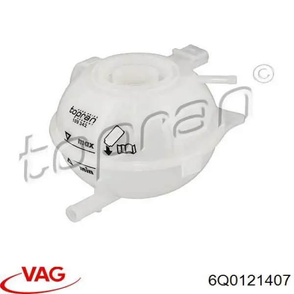 Compre 6Q0121407 VAG Tanque de expansão do sistema de esfriamento