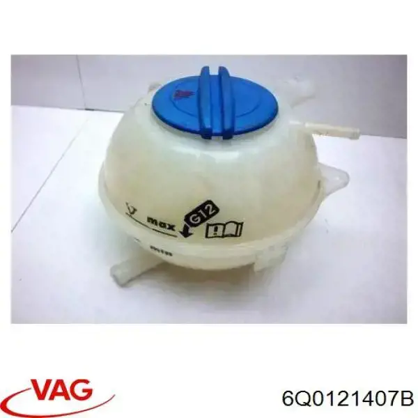 6Q0121407B VAG Tanque de expansão do sistema de esfriamento