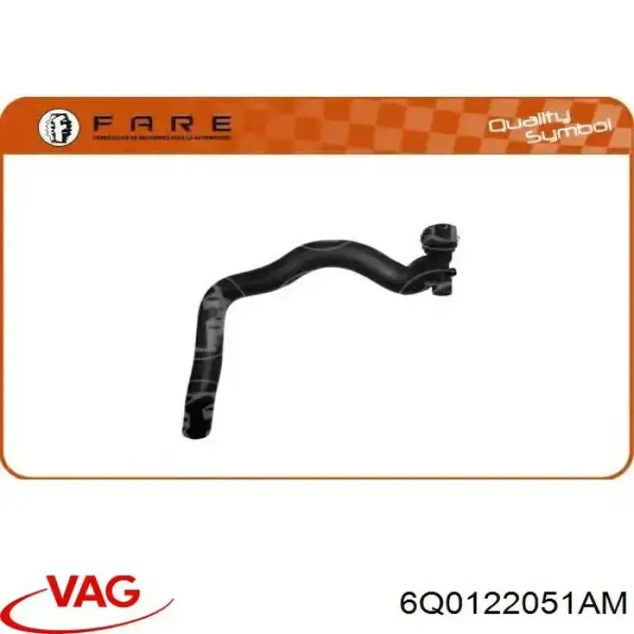 Mangueira (cano derivado) inferior do radiador de esfriamento VAG 6Q0122051AM preço, a partir de 24,89 USD
