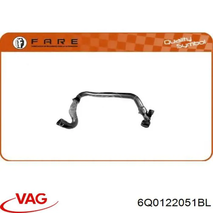 Mangueira (cano derivado) inferior do radiador de esfriamento VAG 6Q0122051BL preço, a partir de 37,84 USD