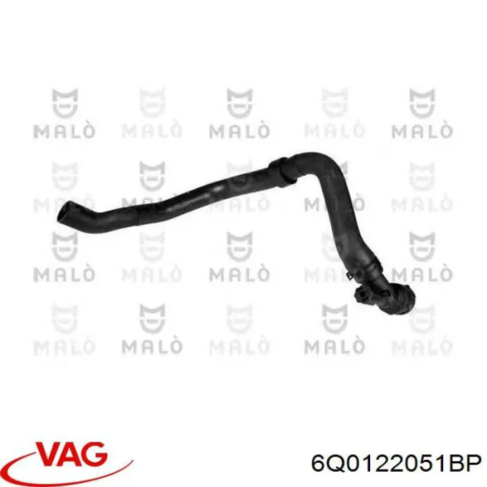 Compre 6Q0122051BP VAG Mangueira (cano derivado) inferior do radiador de esfriamento