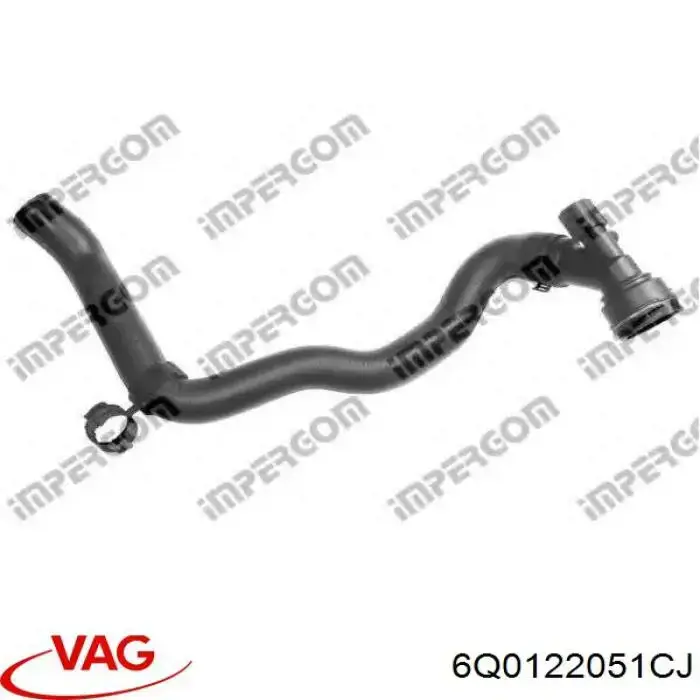 Mangueira (cano derivado) inferior do radiador de esfriamento VAG 6Q0122051CJ preço, a partir de 21,12 USD