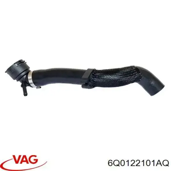 6Q0122101AQ VAG Mangueira (cano derivado) do radiador de esfriamento superior