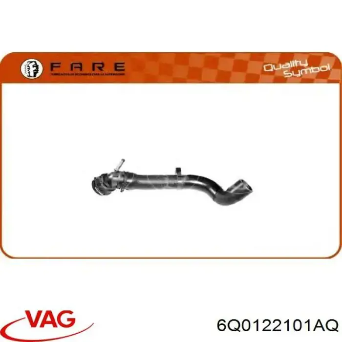 Mangueira (cano derivado) do radiador de esfriamento superior VAG 6Q0122101AQ preço, a partir de 25,58 USD