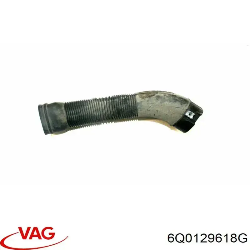 6Q0129618G VAG Cano derivado de ar, entrada de filtro de ar
