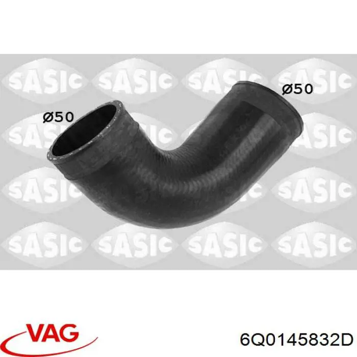 Compre 6Q0145832D VAG Mangueira (cano derivado) de intercooler