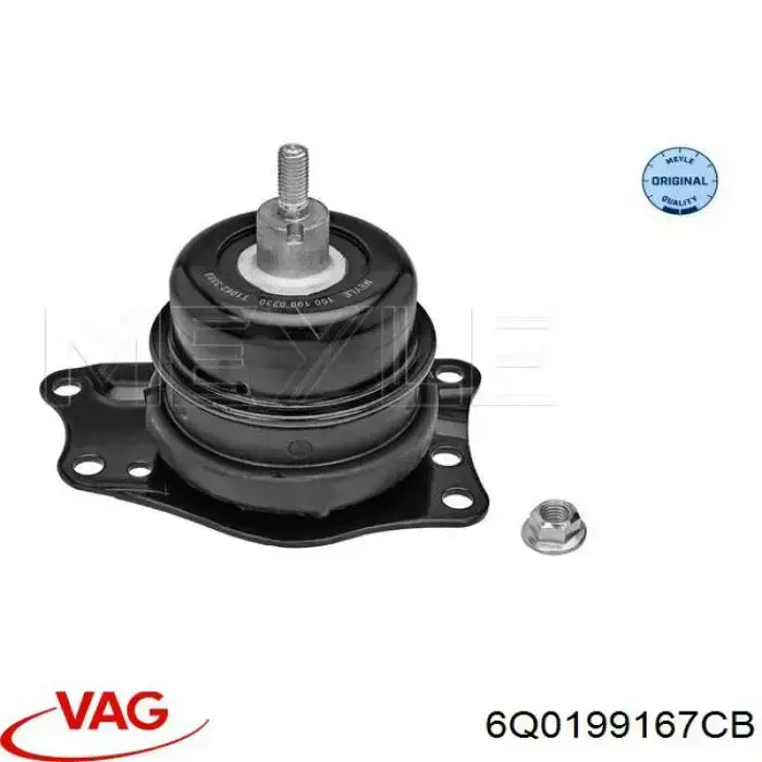 Compre 6Q0199167CB VAG Coxim (suporte) direito de motor