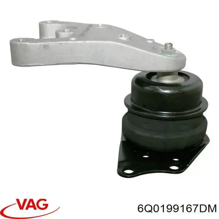 6Q0199167DM VAG Coxim (suporte) direito de motor