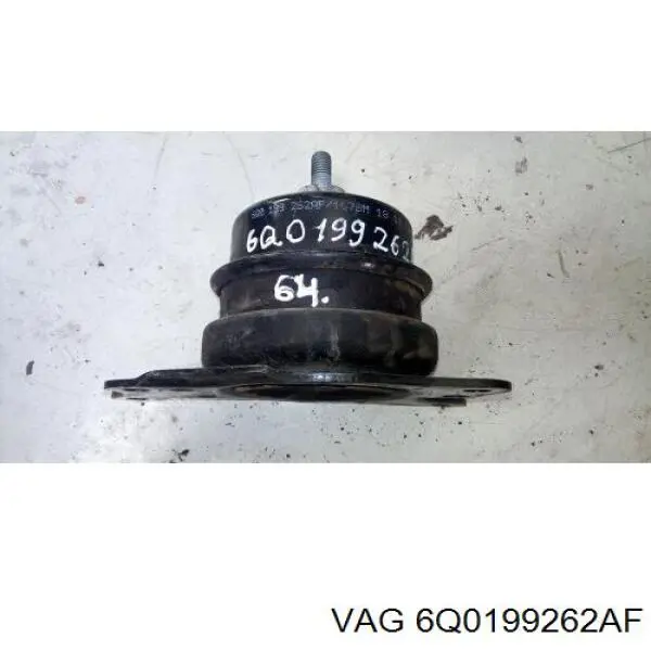 Coxim (suporte) direito dianteiro de motor 6Q0199262AF VAG
