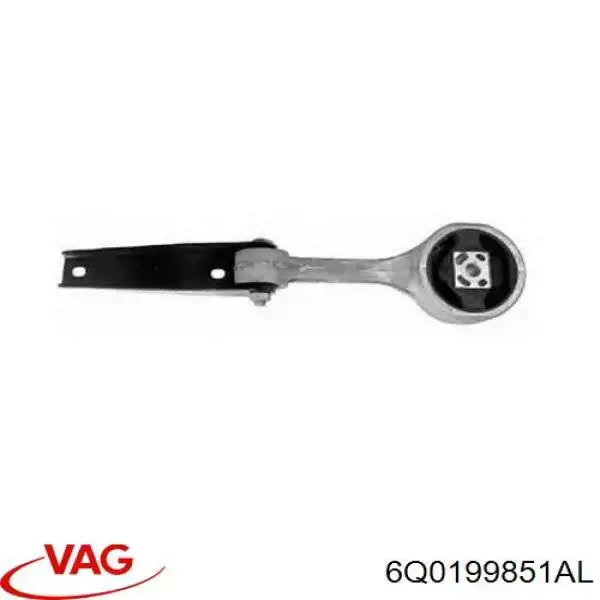 6Q0199851AL VAG Coxim (suporte) traseiro de motor