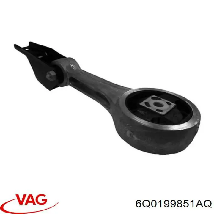 6Q0199851AQ VAG Coxim (suporte) traseiro de motor