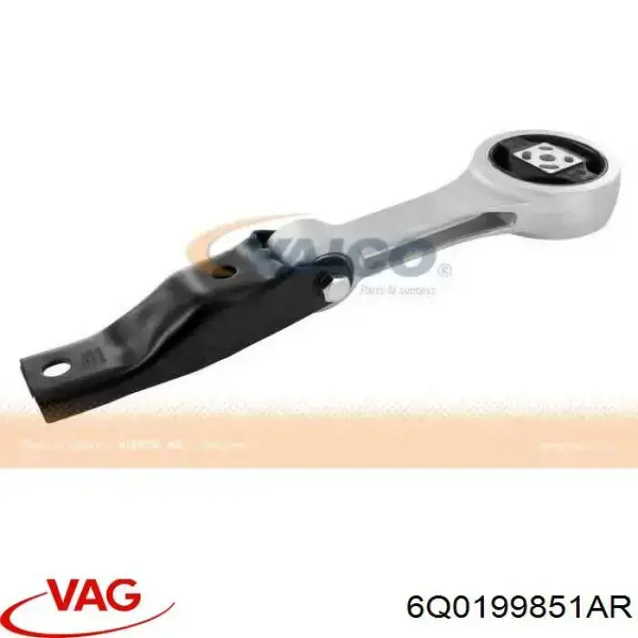 6Q0199851AR VAG Coxim (suporte) traseiro de motor