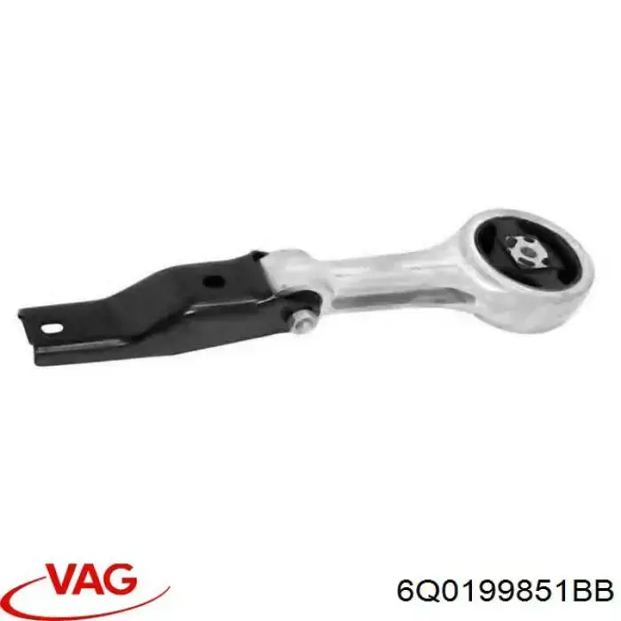 6Q0199851BB VAG Coxim (suporte) traseiro de motor