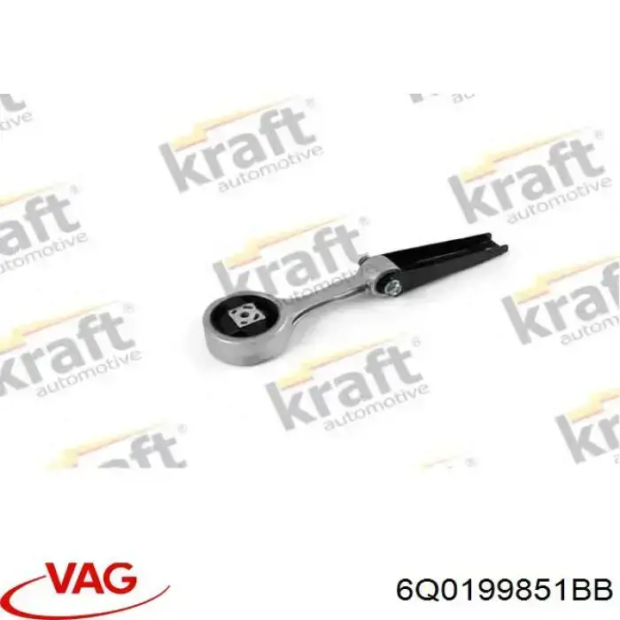 Compre 6Q0199851BB VAG Coxim (suporte) traseiro de motor
