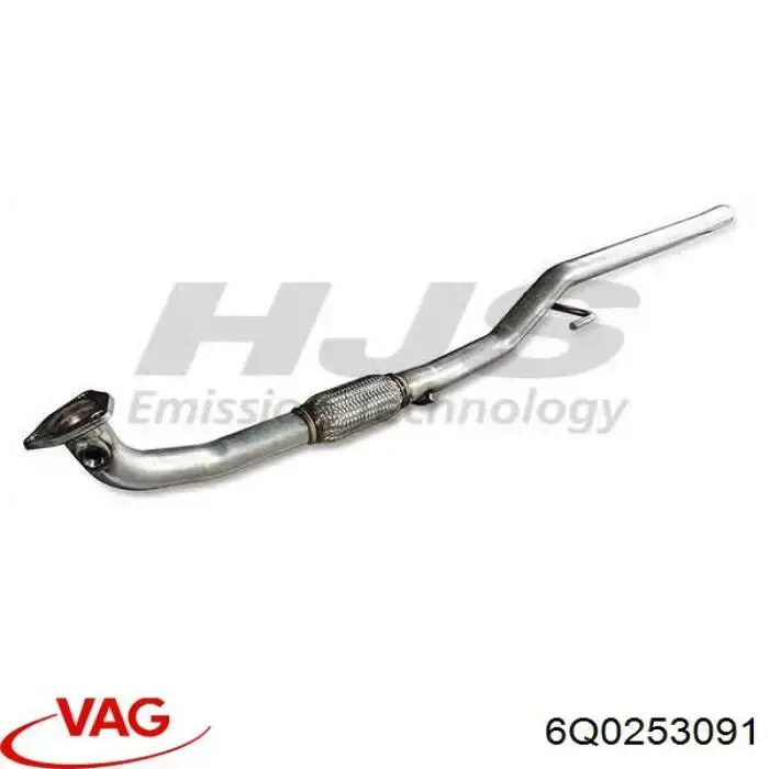 Silenciador, parte dianteira VAG 6Q0253091 preço, a partir de 97,78 USD