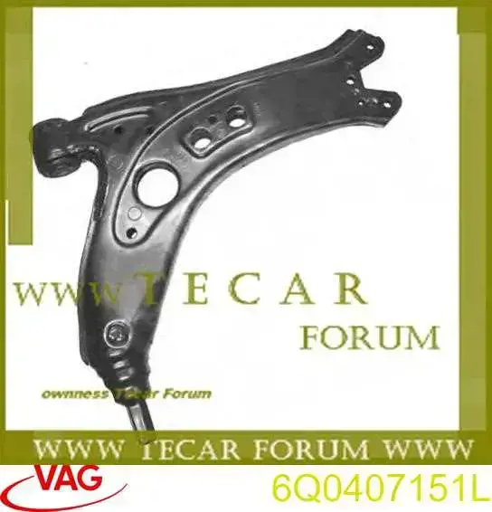 6Q0407151L VAG Braço oscilante inferior esquerdo/direito de suspensão dianteira
