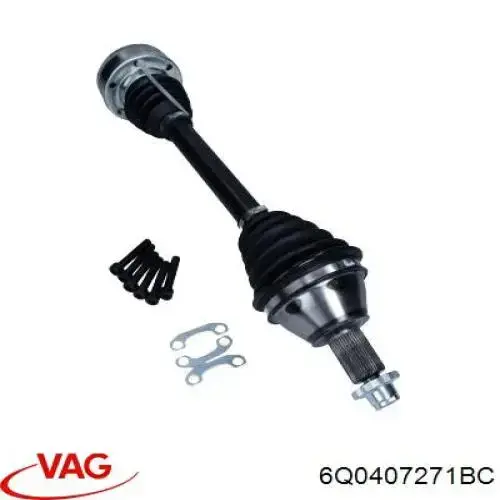 Semieixo (acionador) dianteiro esquerdo VAG 6Q0407271BC preço, a partir de 86,91 USD