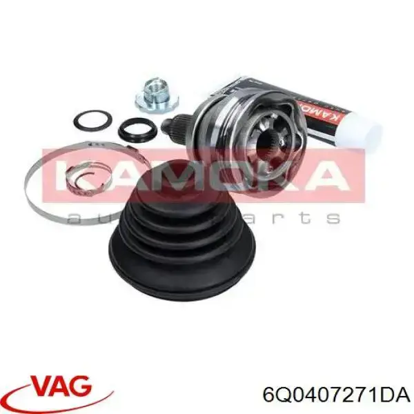 Semieixo (acionador) dianteiro esquerdo VAG 6Q0407271DA preço, a partir de 119,97 USD