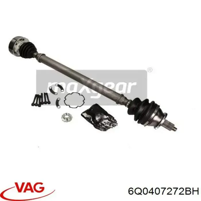 6Q0407272BH VAG Semieixo (acionador) dianteiro direito