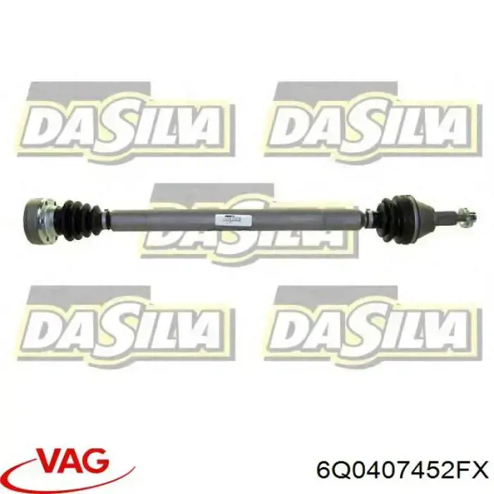 6Q0407452FX VAG Semieixo (acionador) dianteiro direito