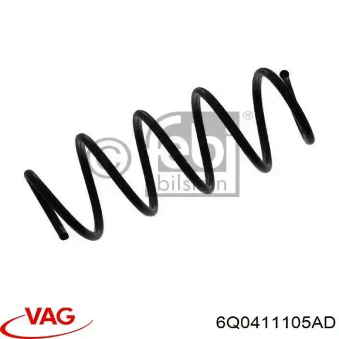 6Q0411105AD VAG Mola dianteira