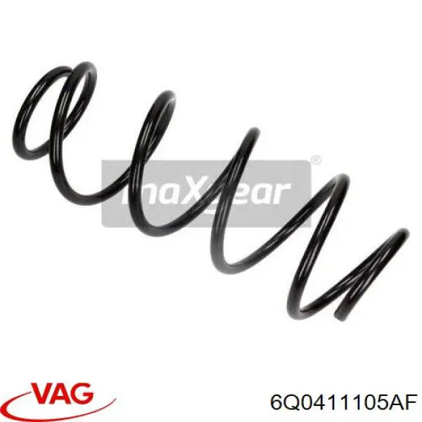 6Q0411105AF VAG Mola dianteira