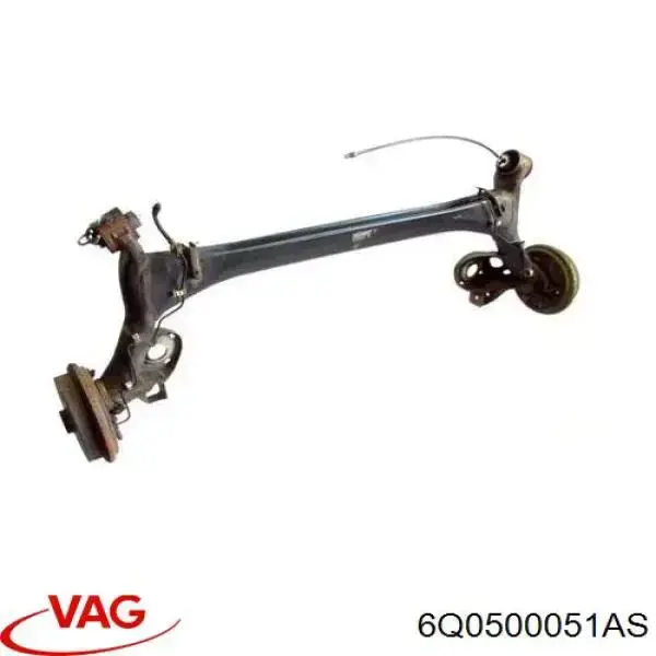 6Q0500051AT VAG Viga de suspensão traseira (plataforma veicular)