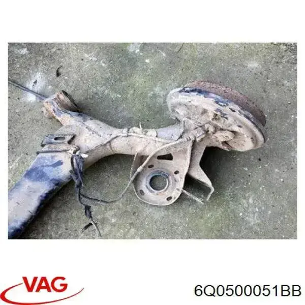 6Q0500051BB VAG Viga de suspensão traseira (plataforma veicular)