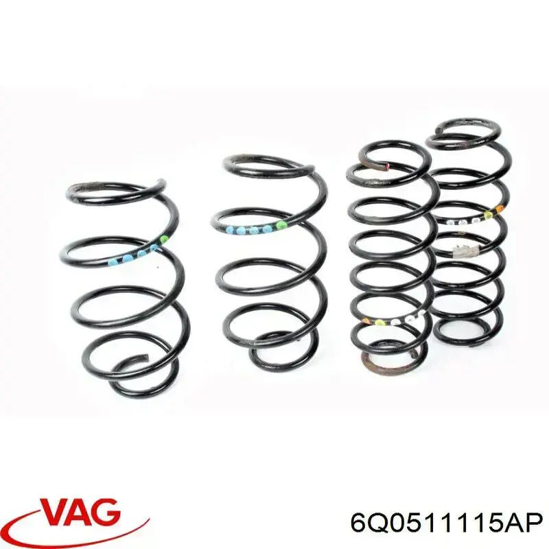 6Q0511115AP VAG Mola traseira