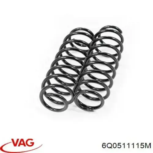 Compre 6Q0511115M VAG Mola traseira