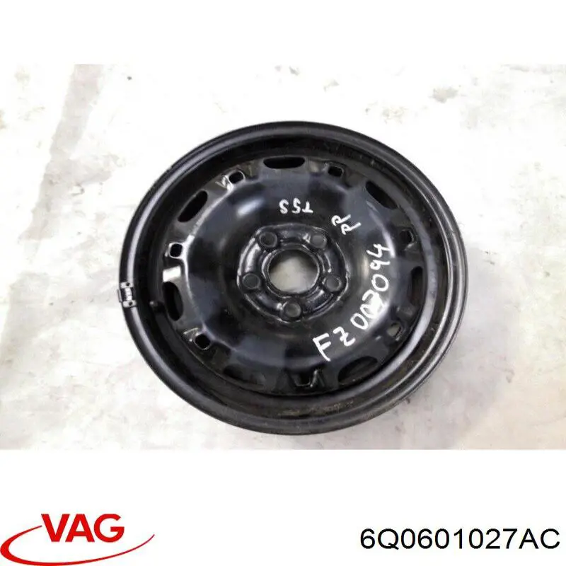 6Q0601027AC VAG Discos de roda de aço (estampados)