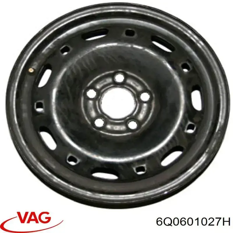 6Q0601027H VAG Discos de roda de aço (estampados)